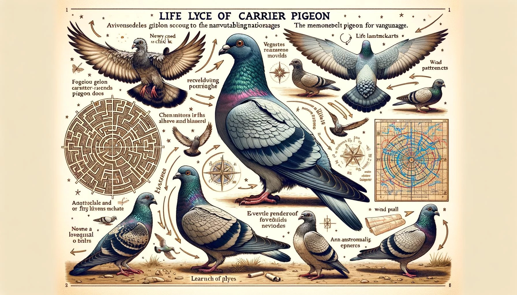 Carrier Pigeon Lifespan