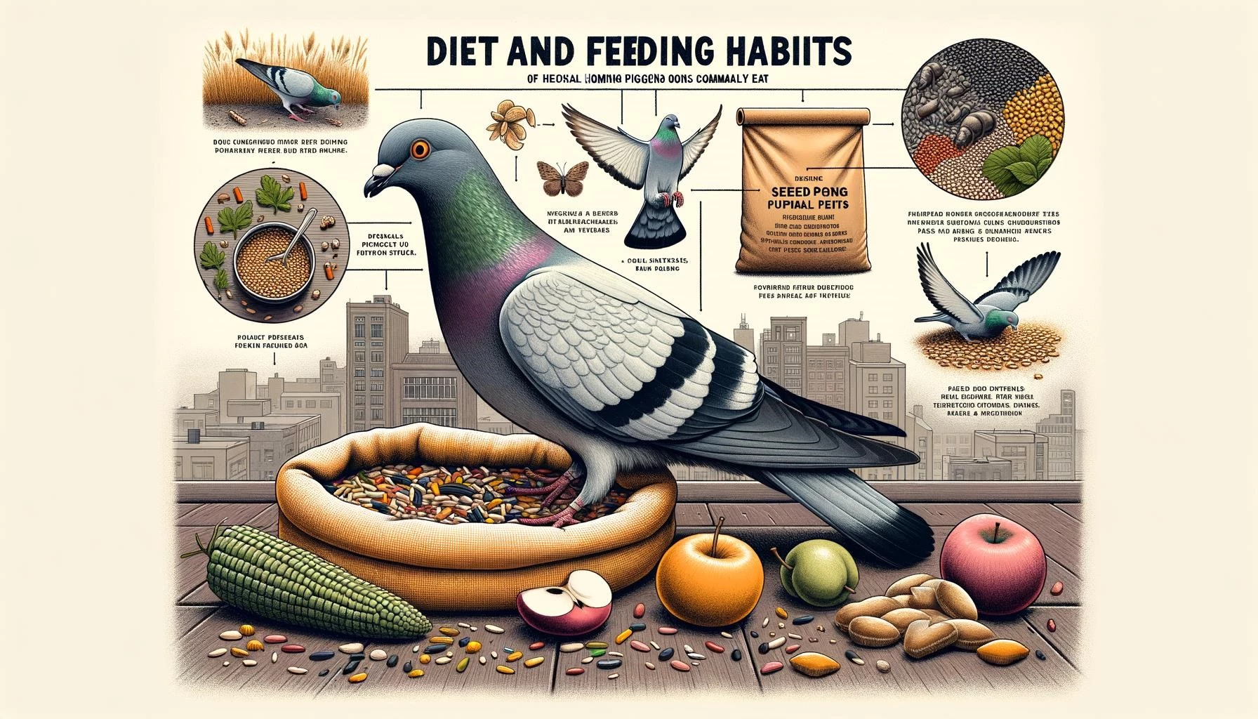 Diet of Homing Pigeons