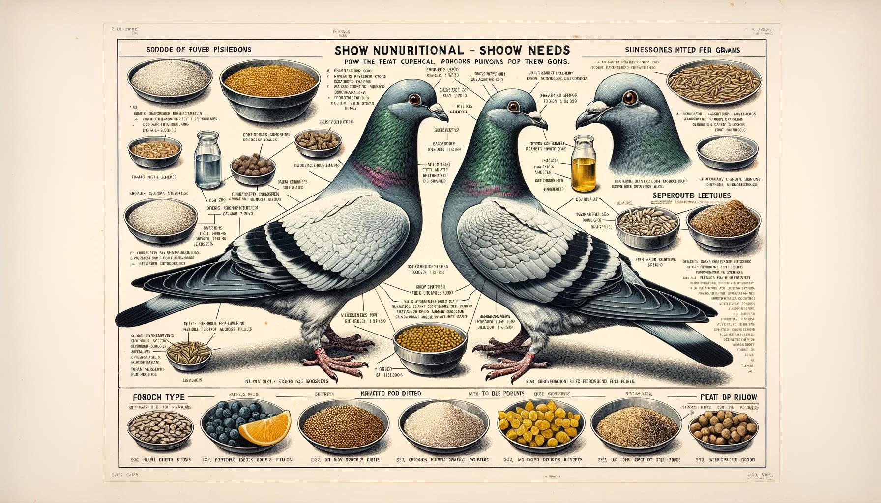 Diet of Show Pigeons