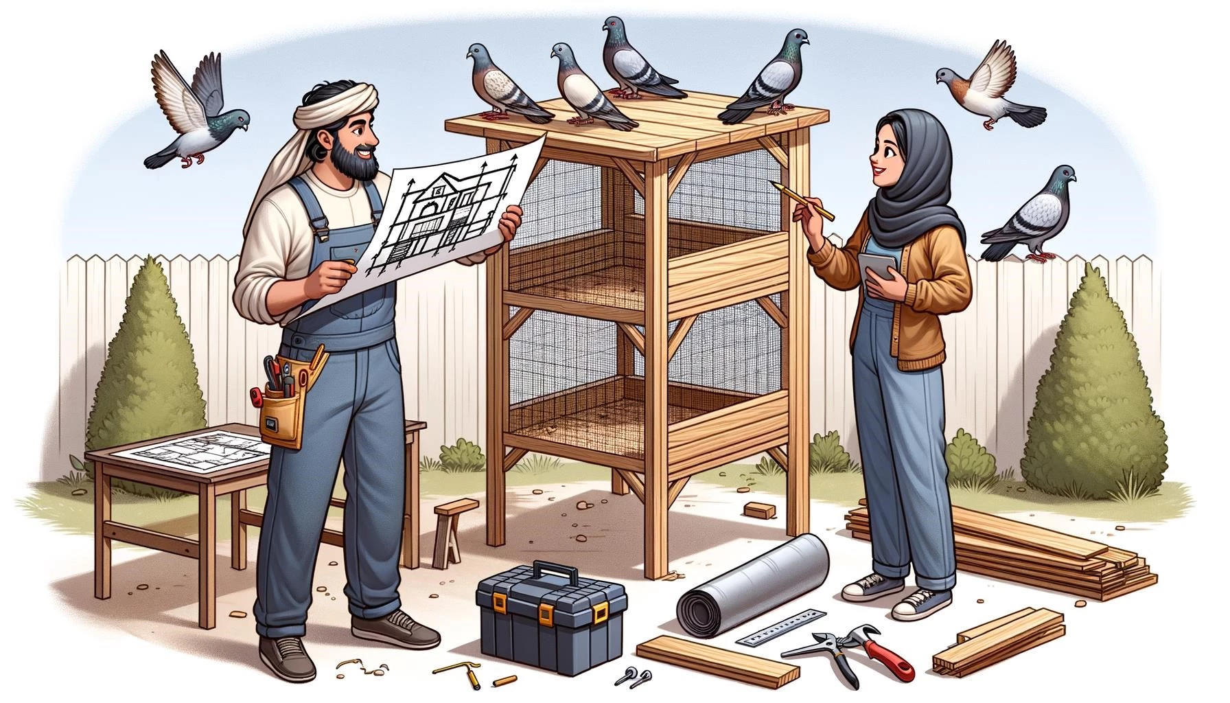 DIY Pigeon Loft Construction