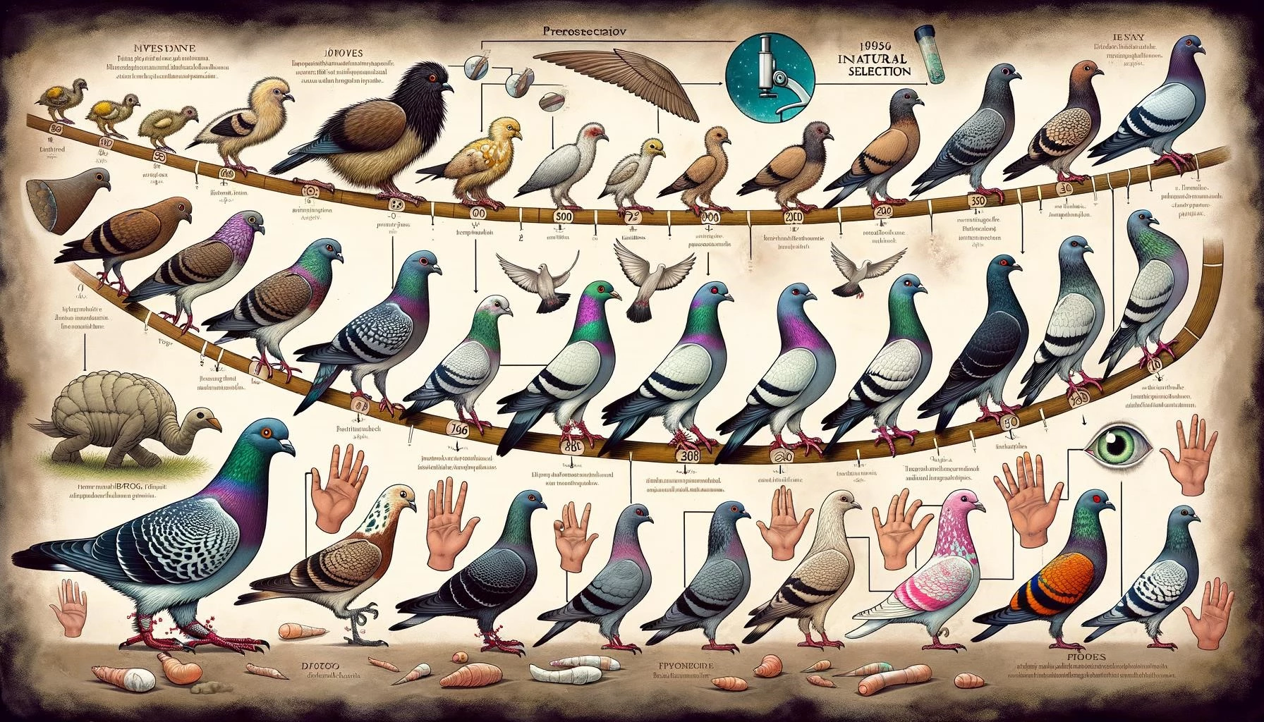 Evolution of Pigeons