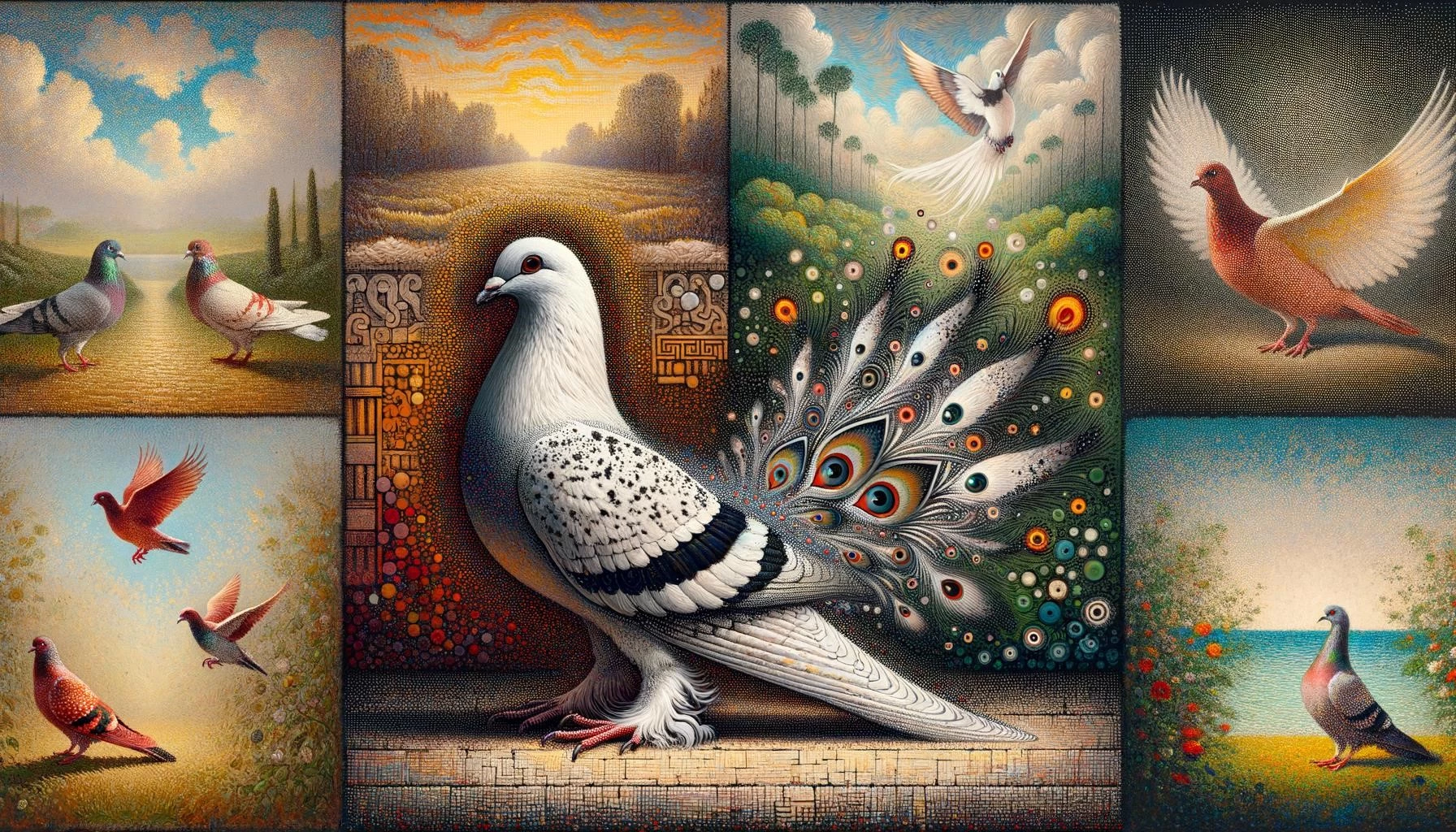 Fancy Pigeons in Art