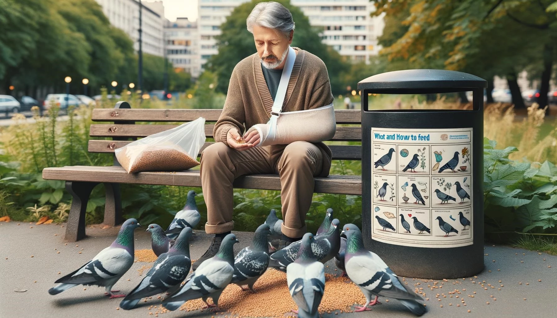 Feeding Pigeons After Surgery