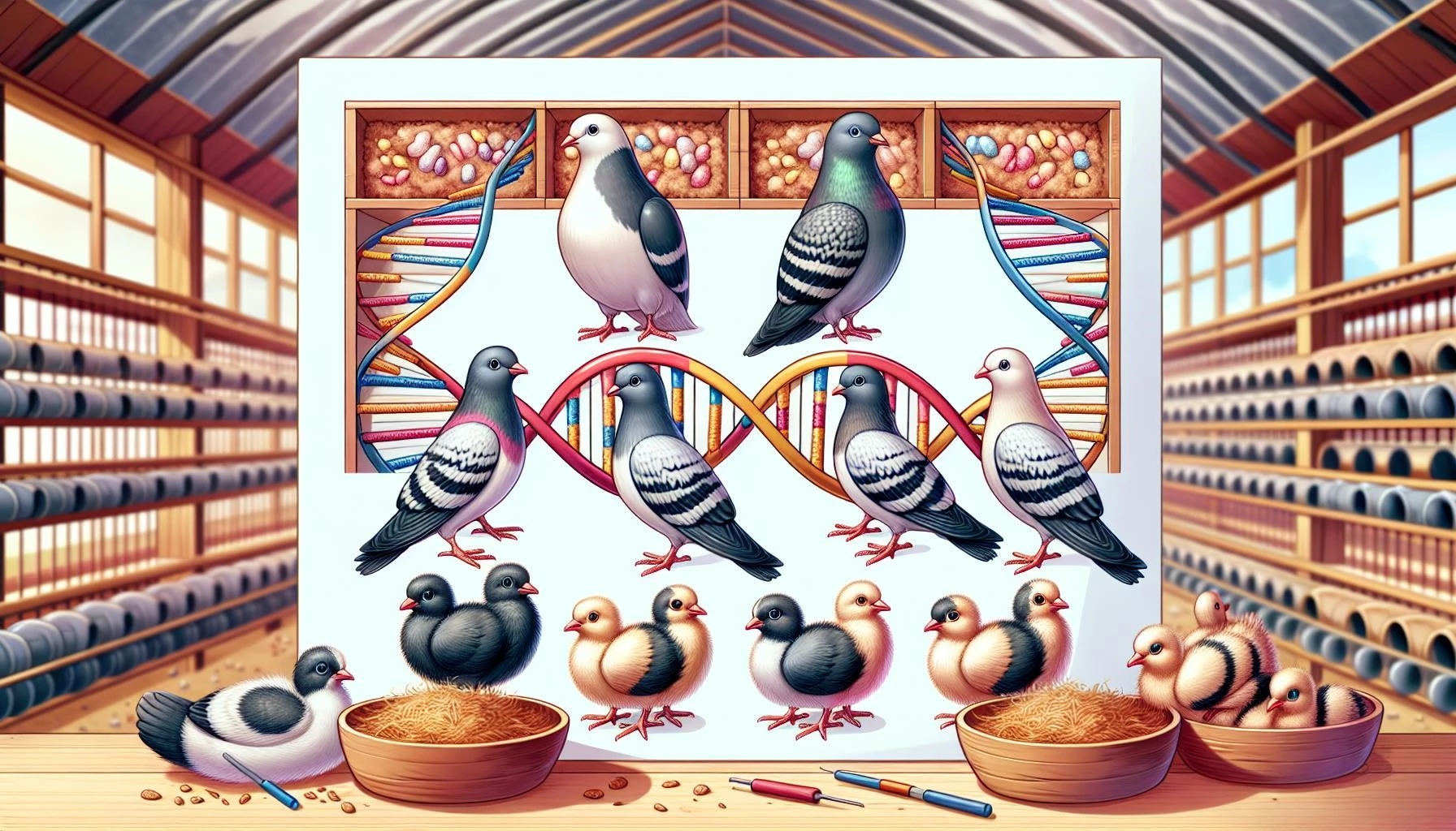 Genetics in Pigeon Breeding