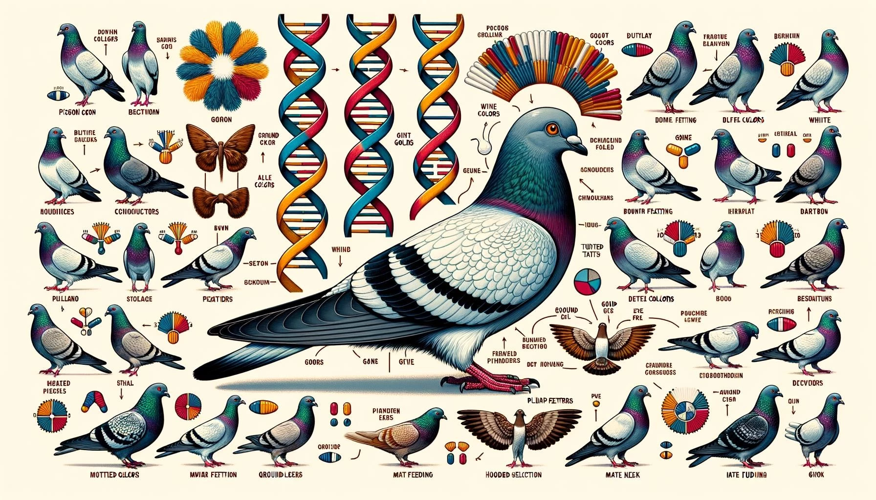 Genetics Influence on Pigeon Behavior