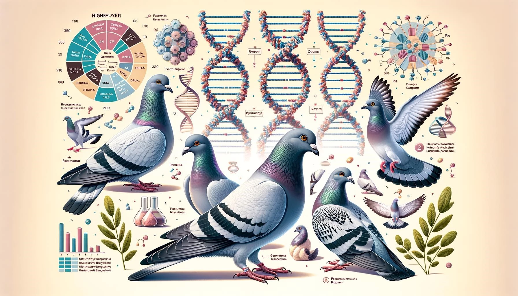 Genetics of Highflyer Pigeons