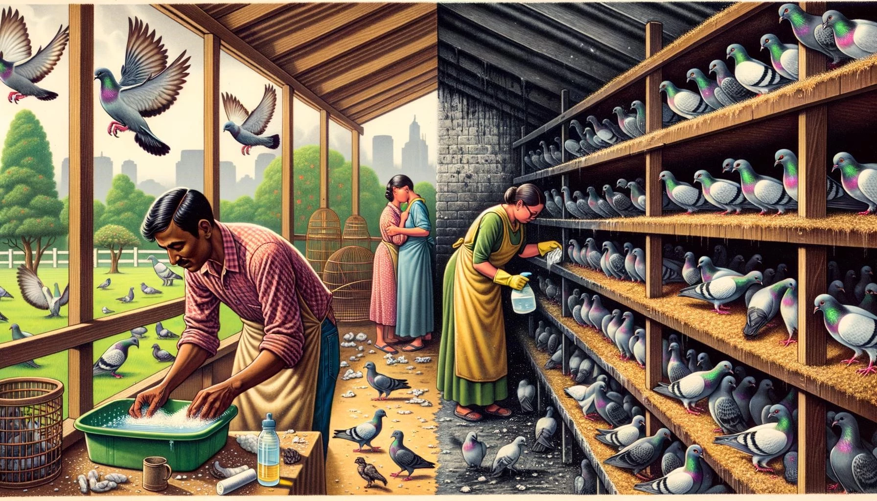 Hygiene in Pigeon Breeding