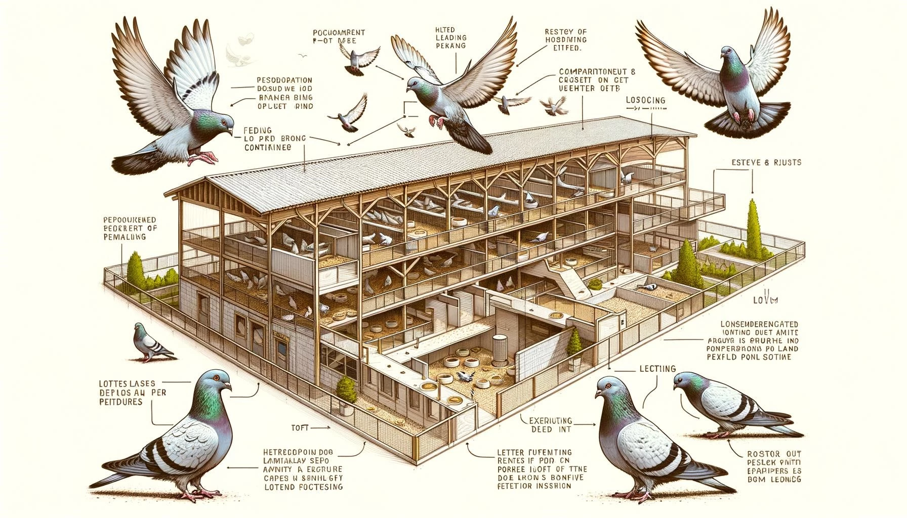 Lofts for Racing Pigeons