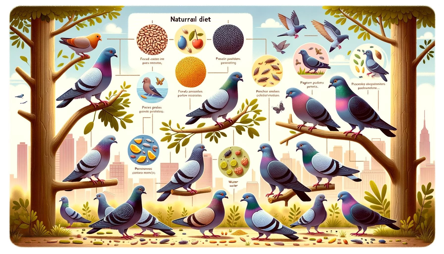 Natural Diet for Pigeons