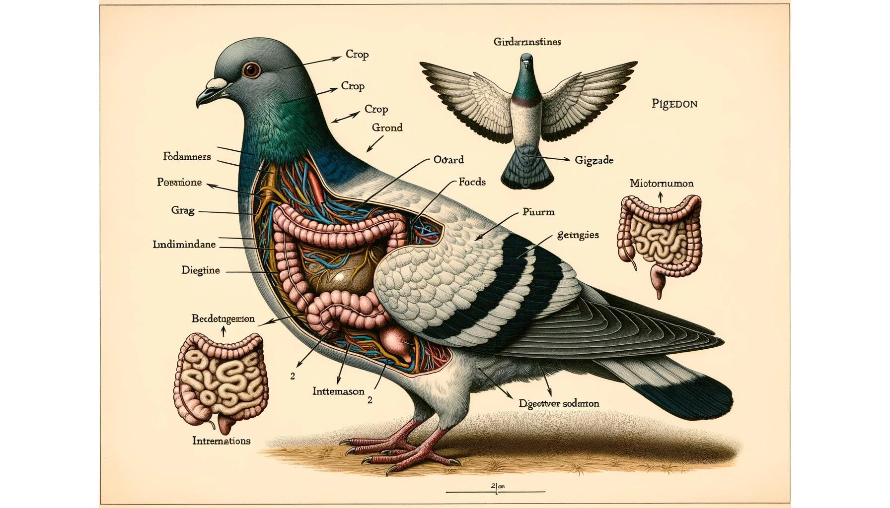 Pigeon Digestive System