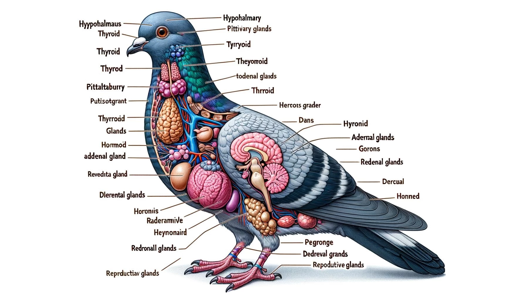 Pigeon Endocrine System