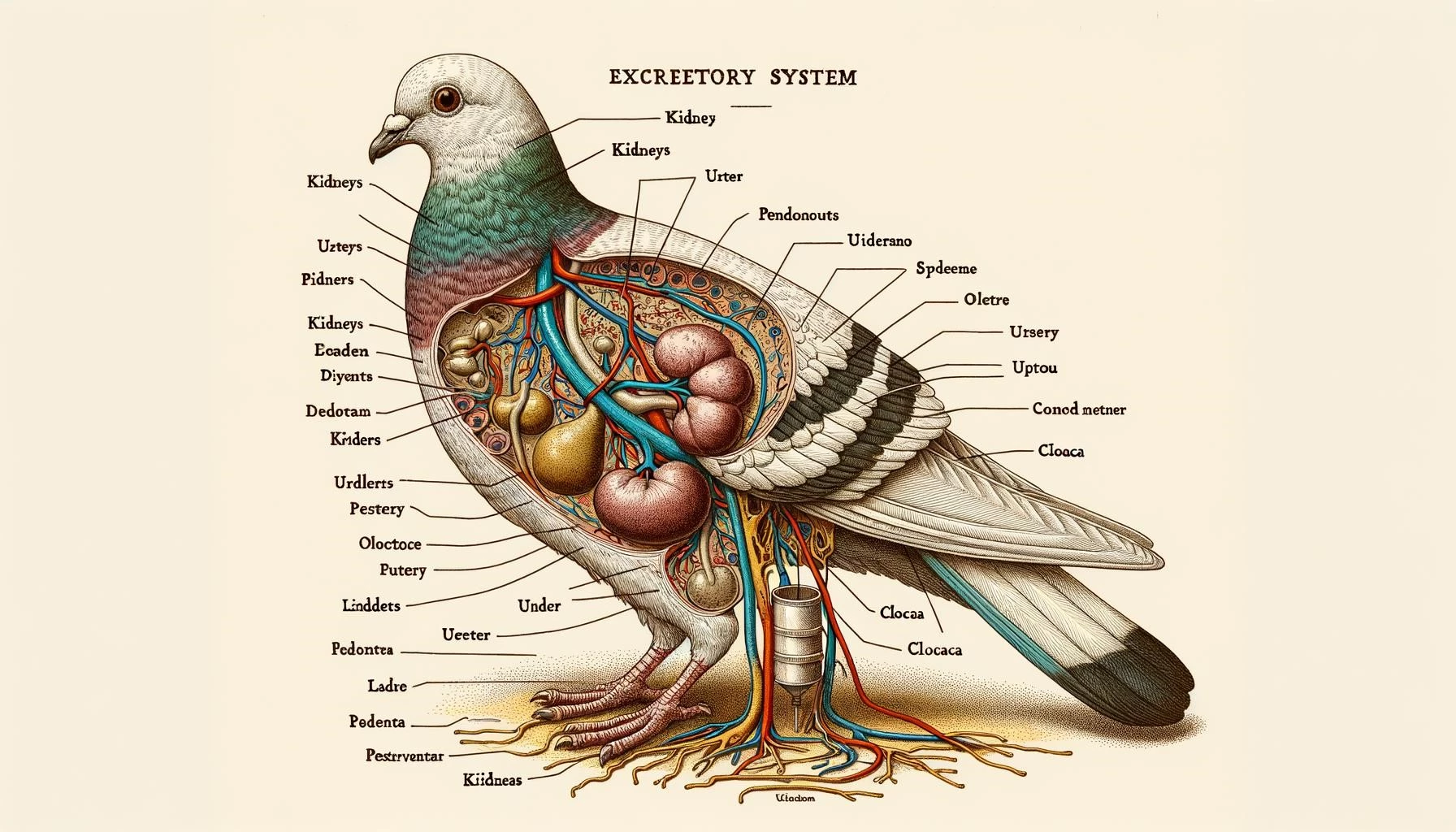 Pigeon Excretory System