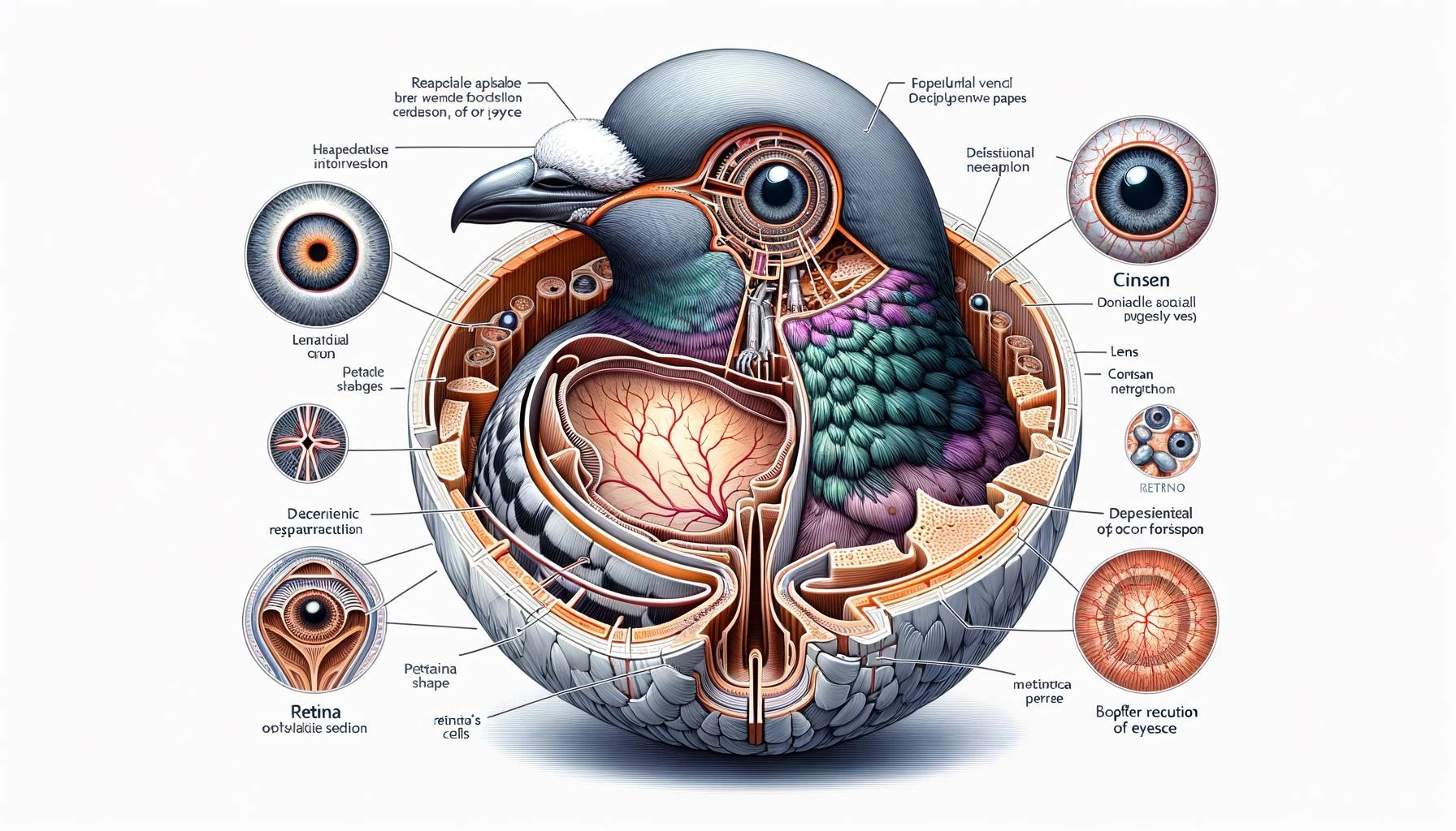 Pigeon Eye Anatomy