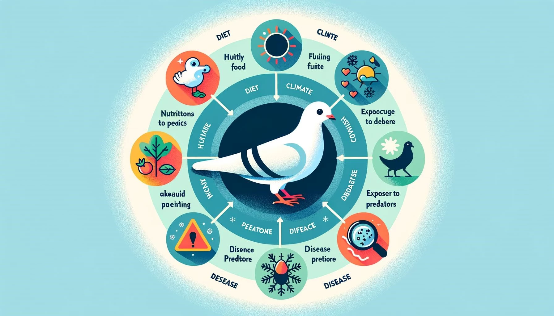 Pigeon Lifespan and Genetic Diseases