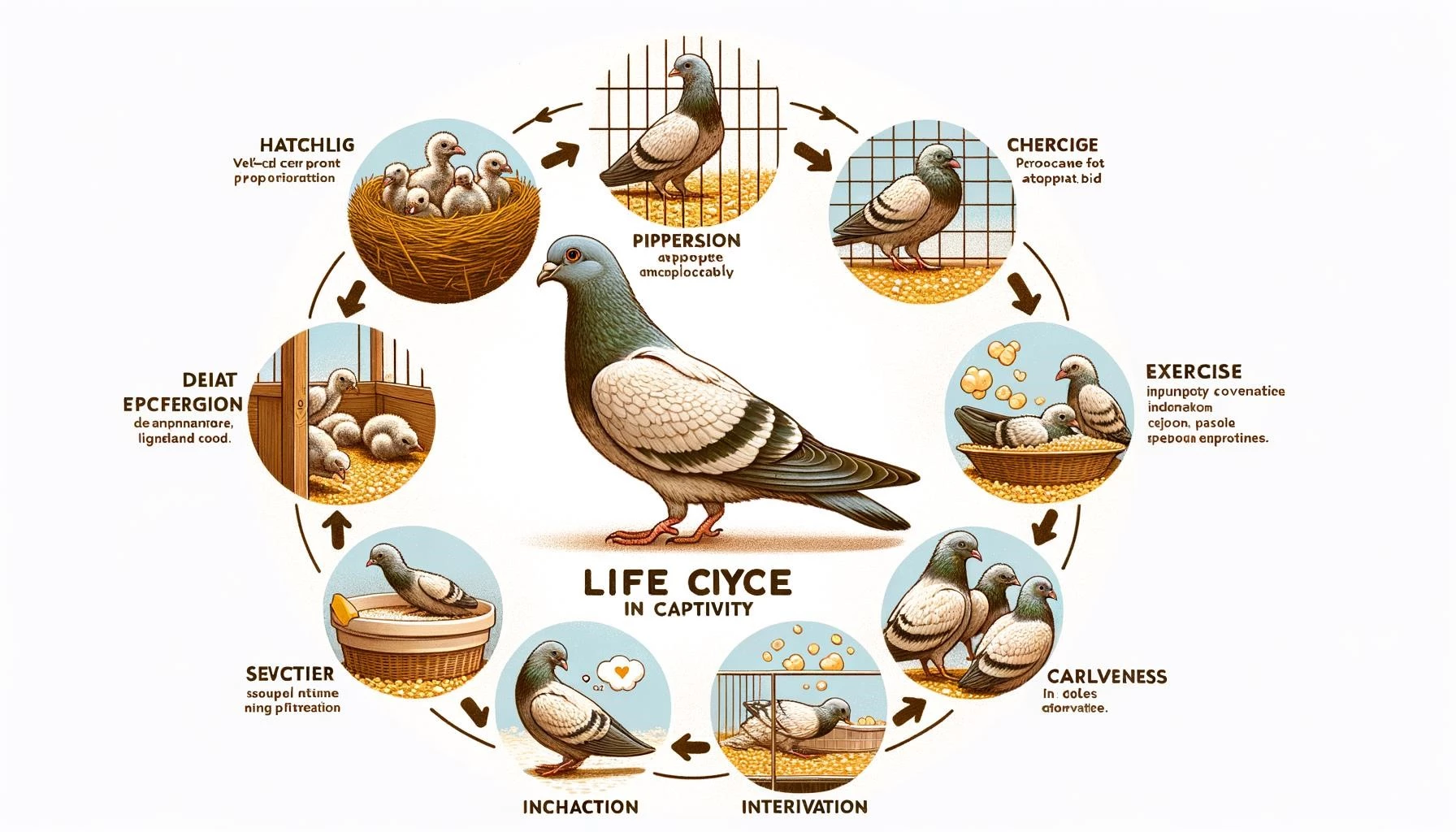 Pigeon Lifespan in Captivity