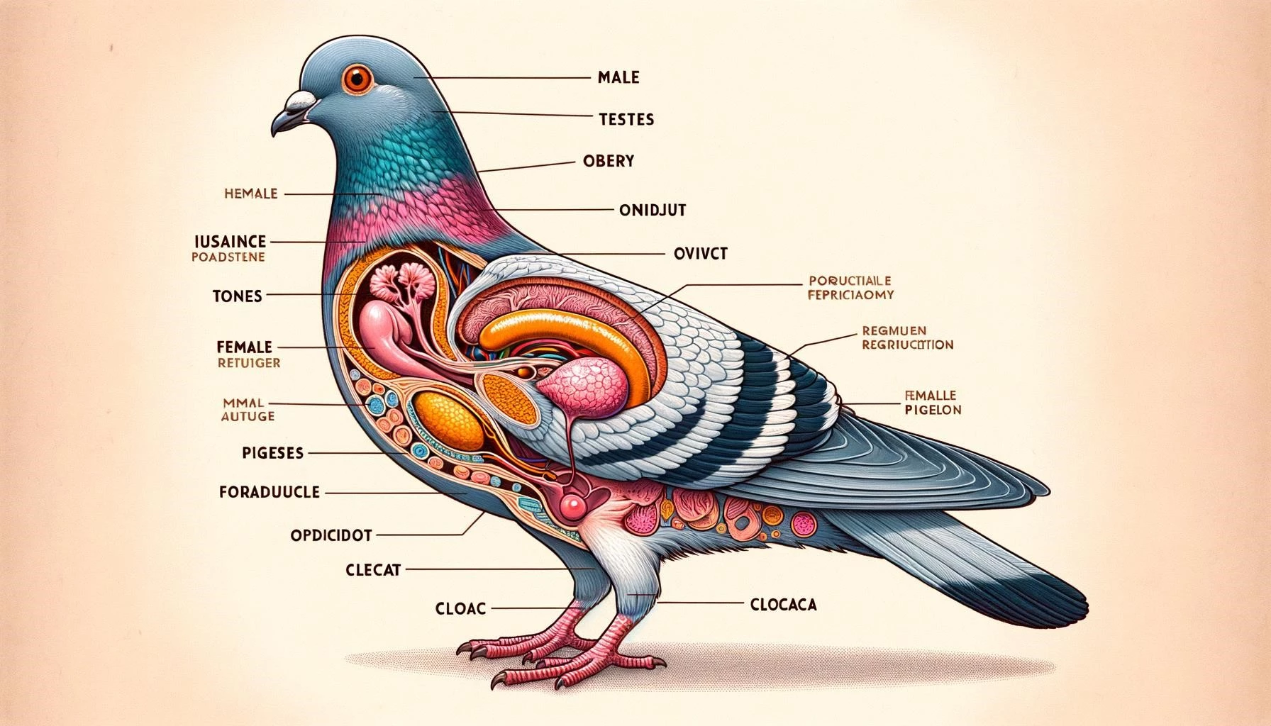 Pigeon Reproductive System