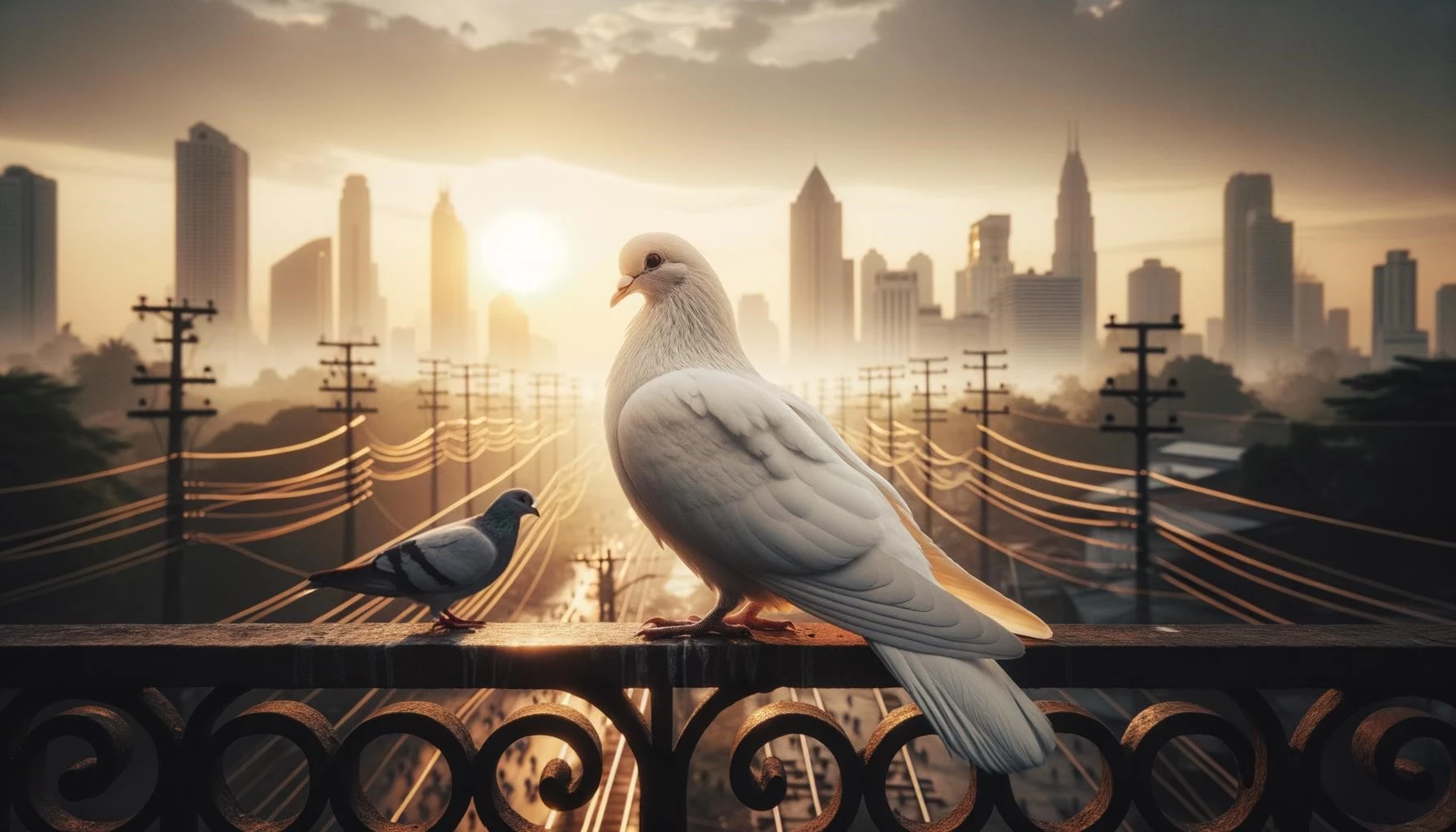 Pigeon Symbolism in Photography