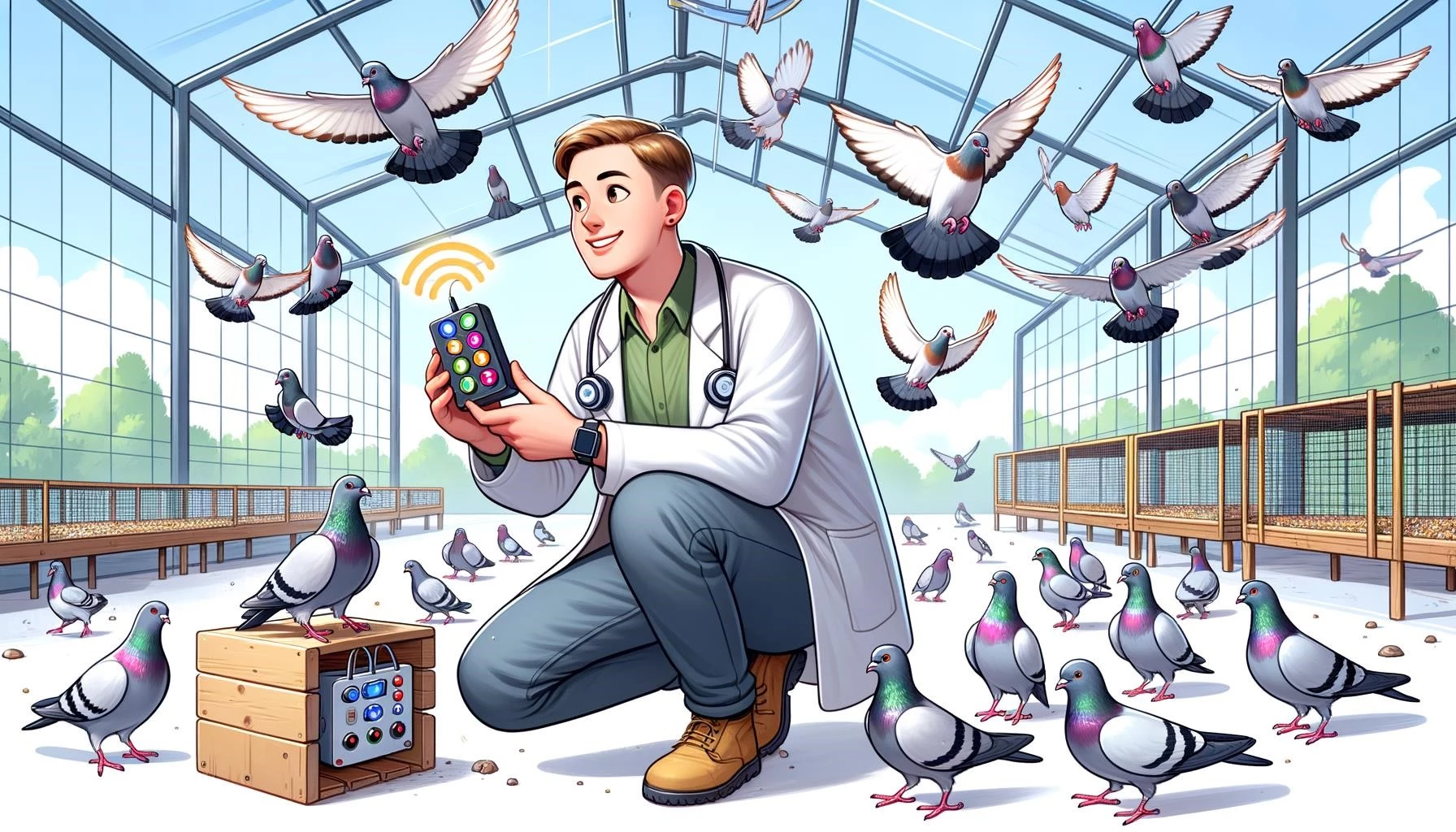 Pigeon Training and Communication