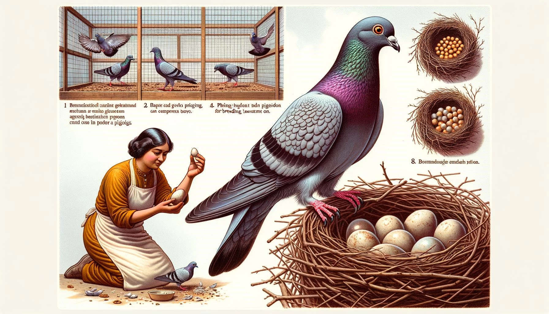 Pigeon Training in Breeding