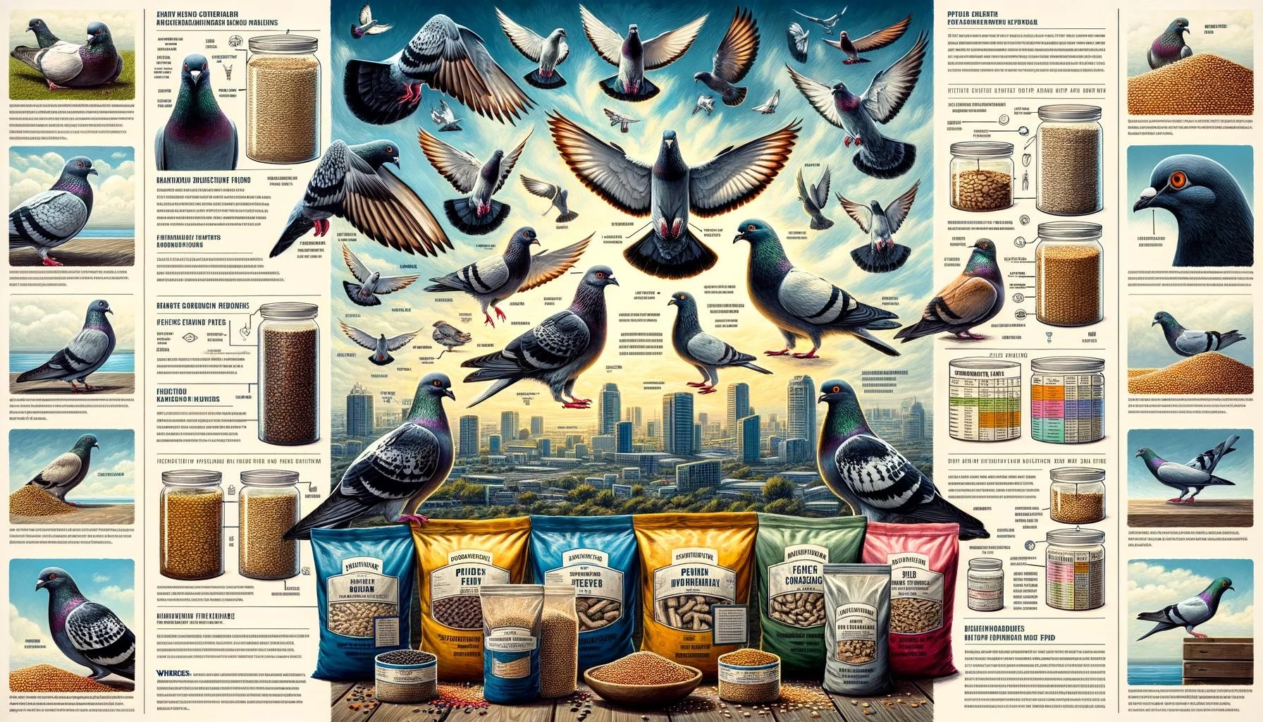 Pigeons and Commercial Feed