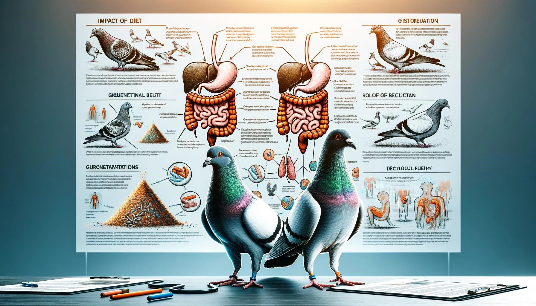 Pigeons and Gastrointestinal Health