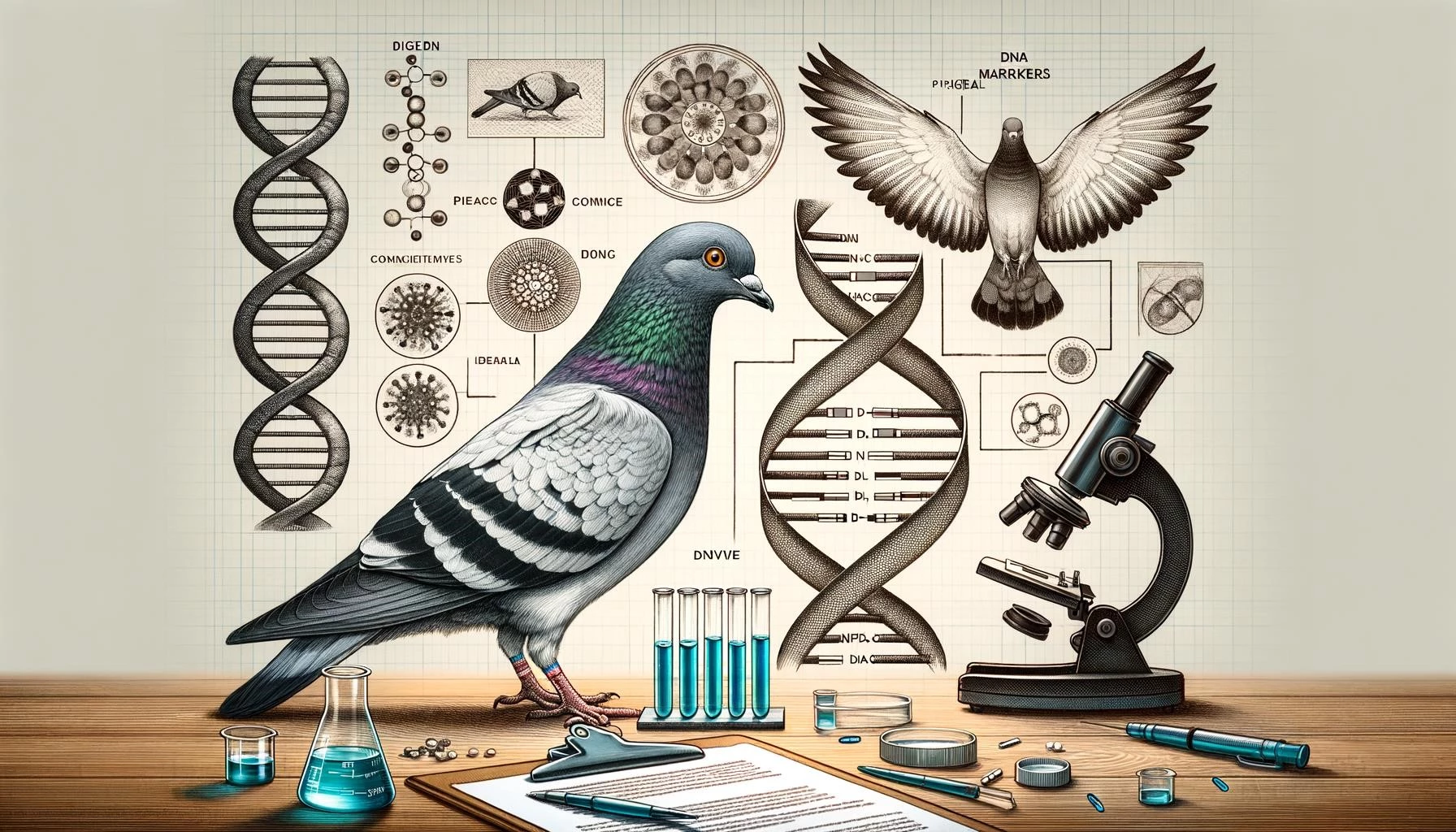 Pigeons and Genetic Identification Methods