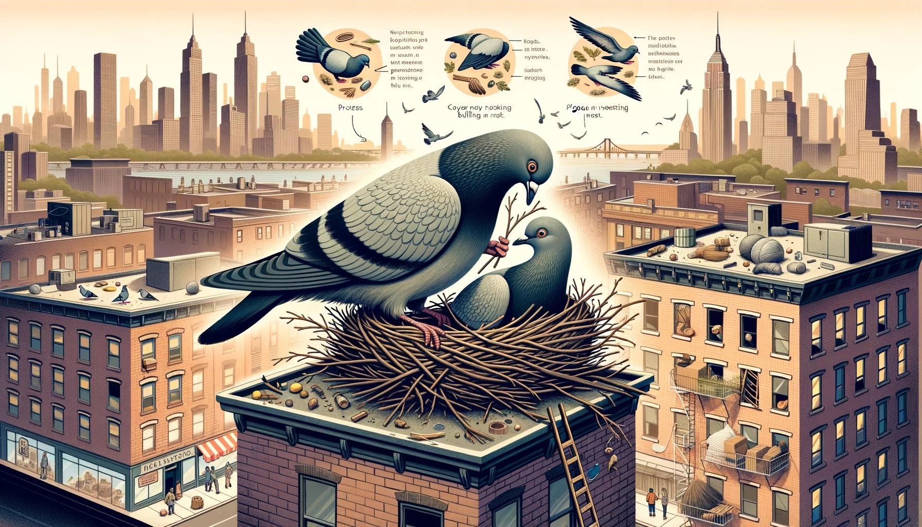 Pigeons and Nesting Behavior