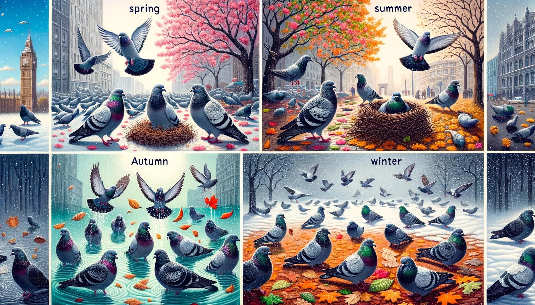 Pigeons and Seasonal Changes