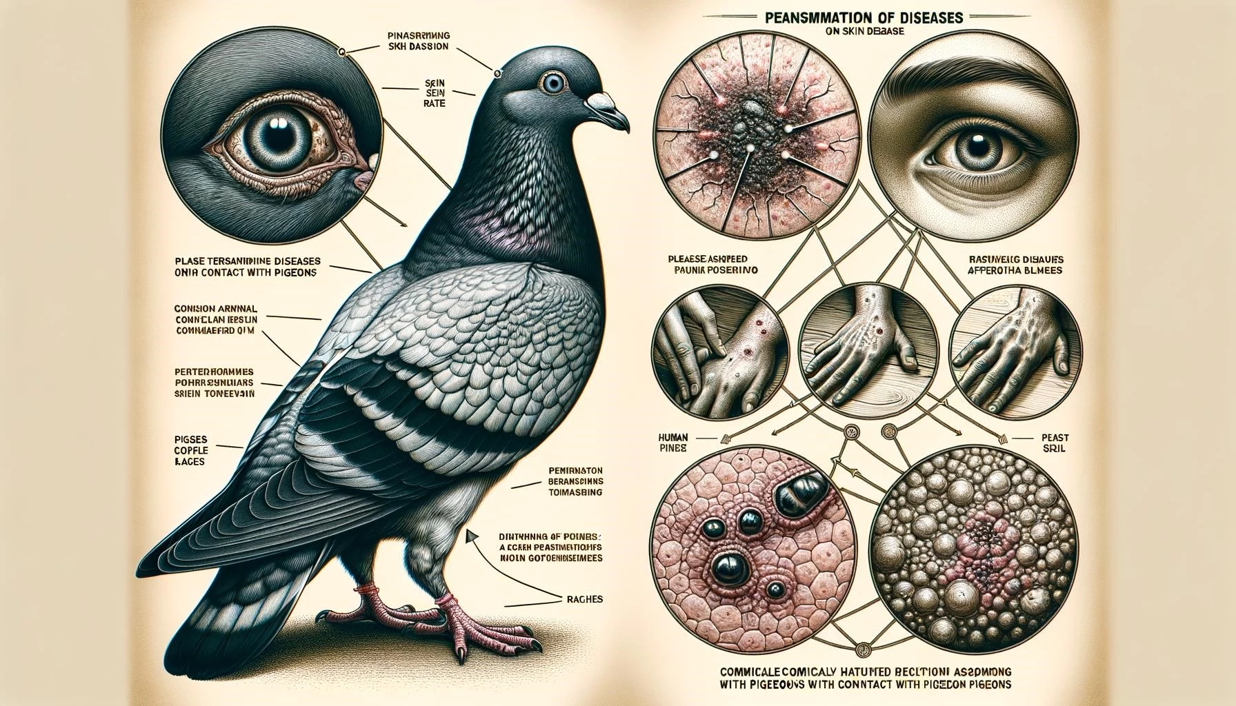 Pigeons and Skin Diseases