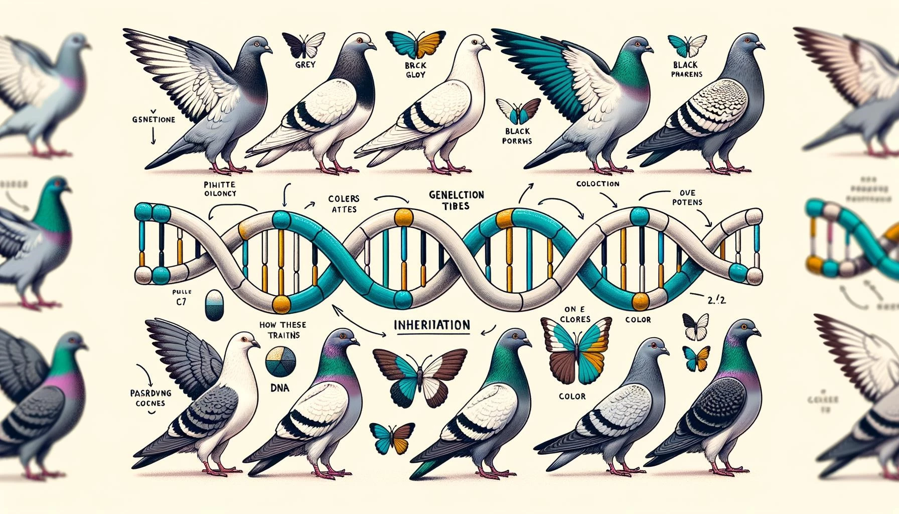 Pigeons and Wing Genetics