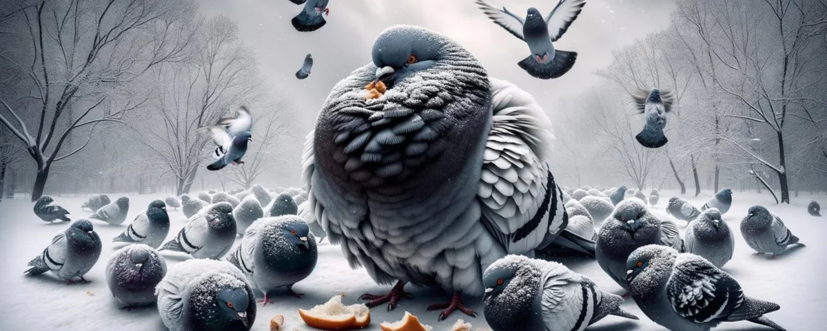 Pigeons and Winter Behavior