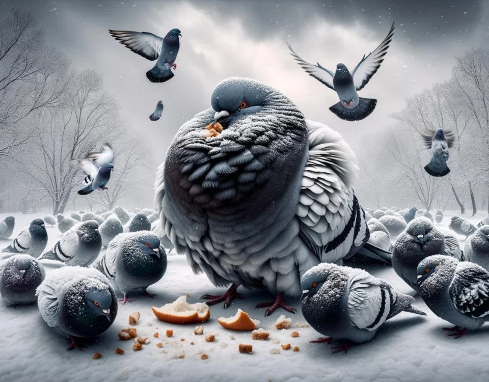 Pigeons and Winter Behavior