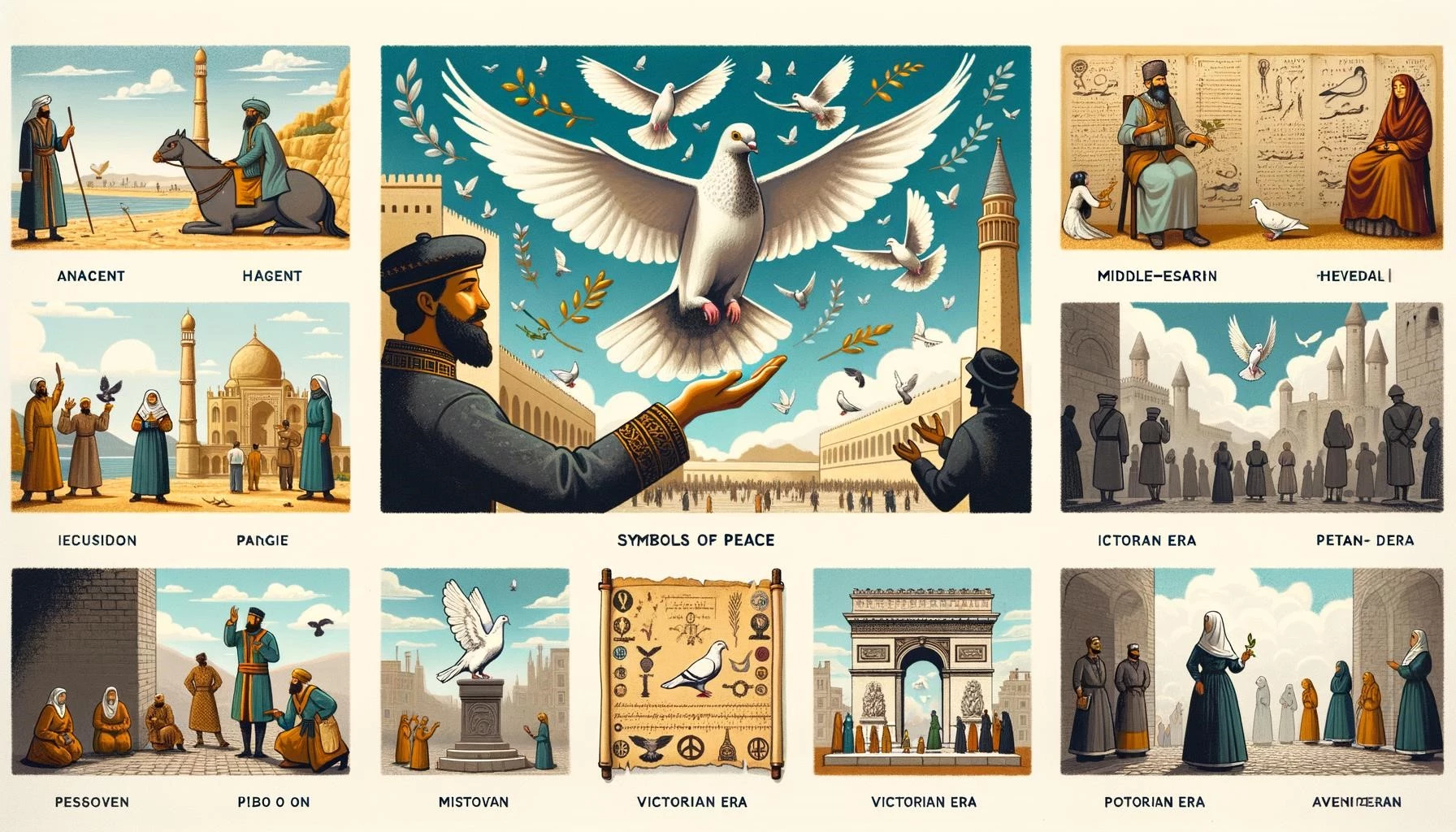 Pigeons as Symbols of Peace