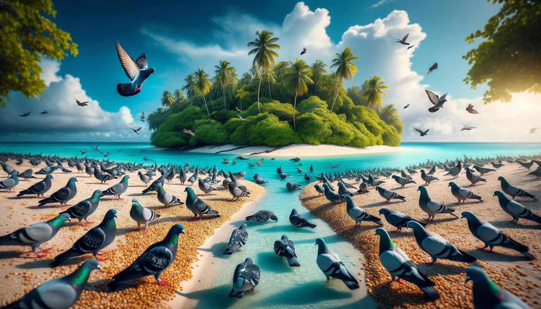 Pigeons on Islands