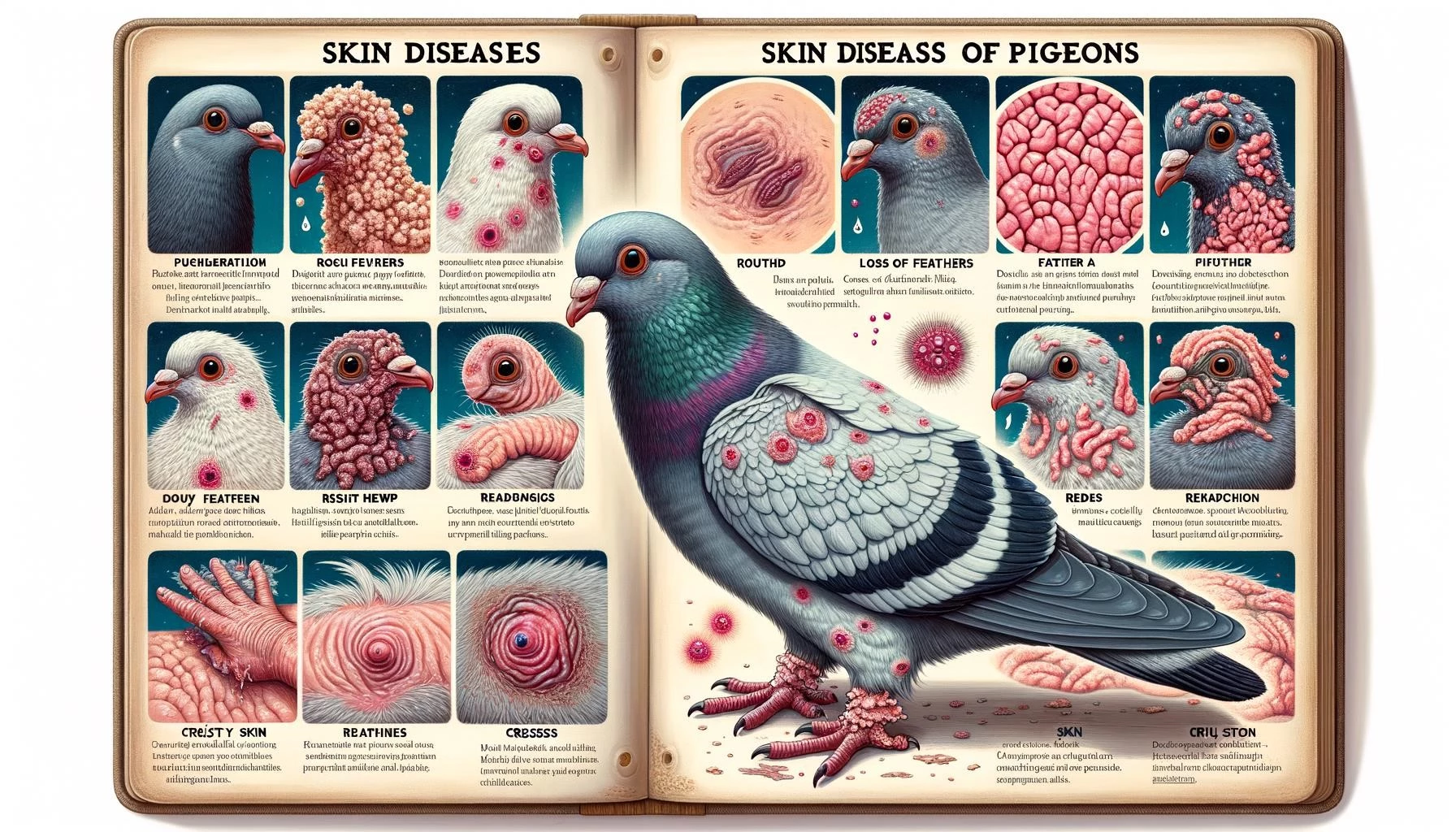 Skin Diseases in Pigeons