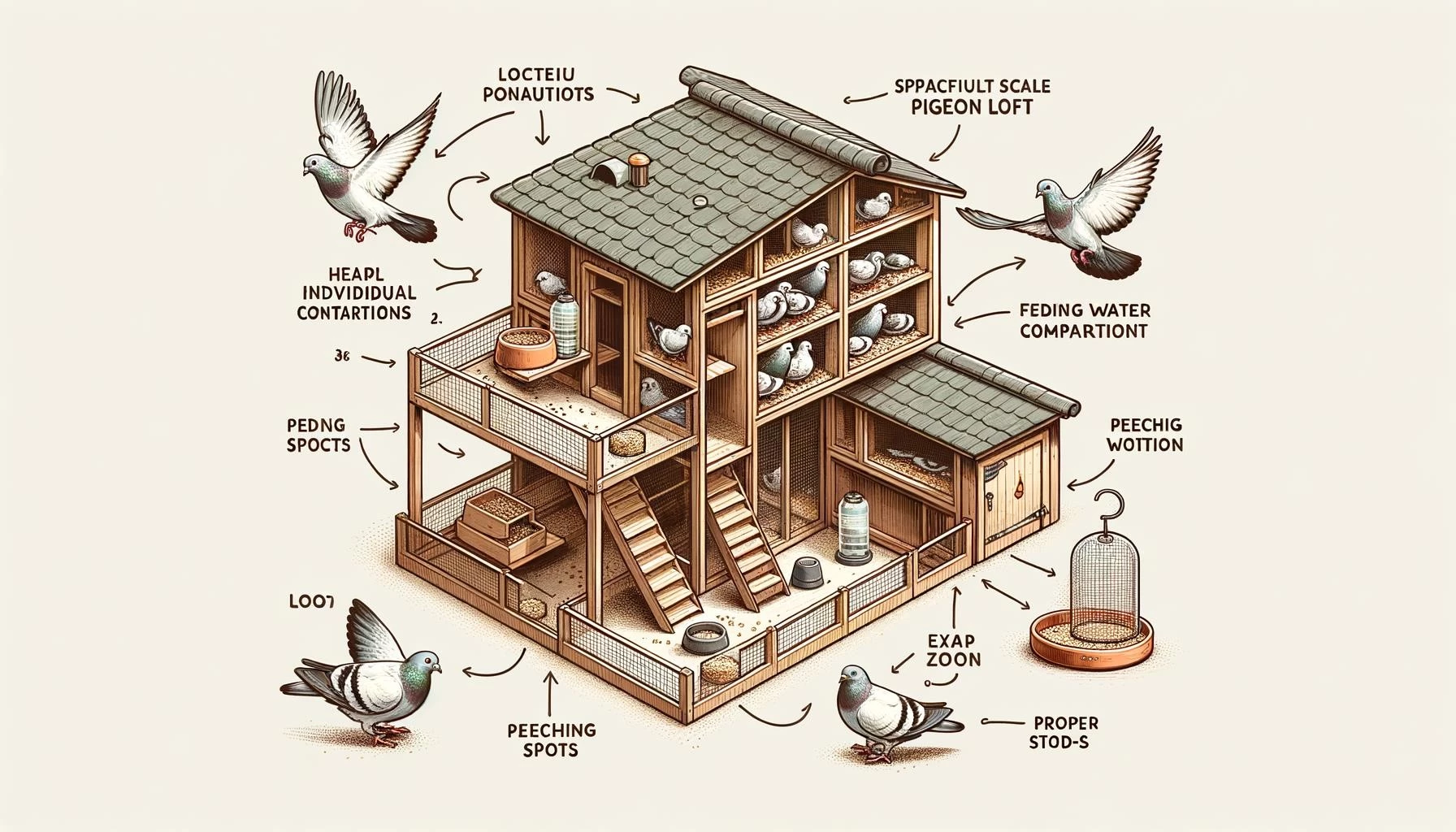 Cozy Nests Await: Small-Scale Pigeon Loft Designs Unveiled