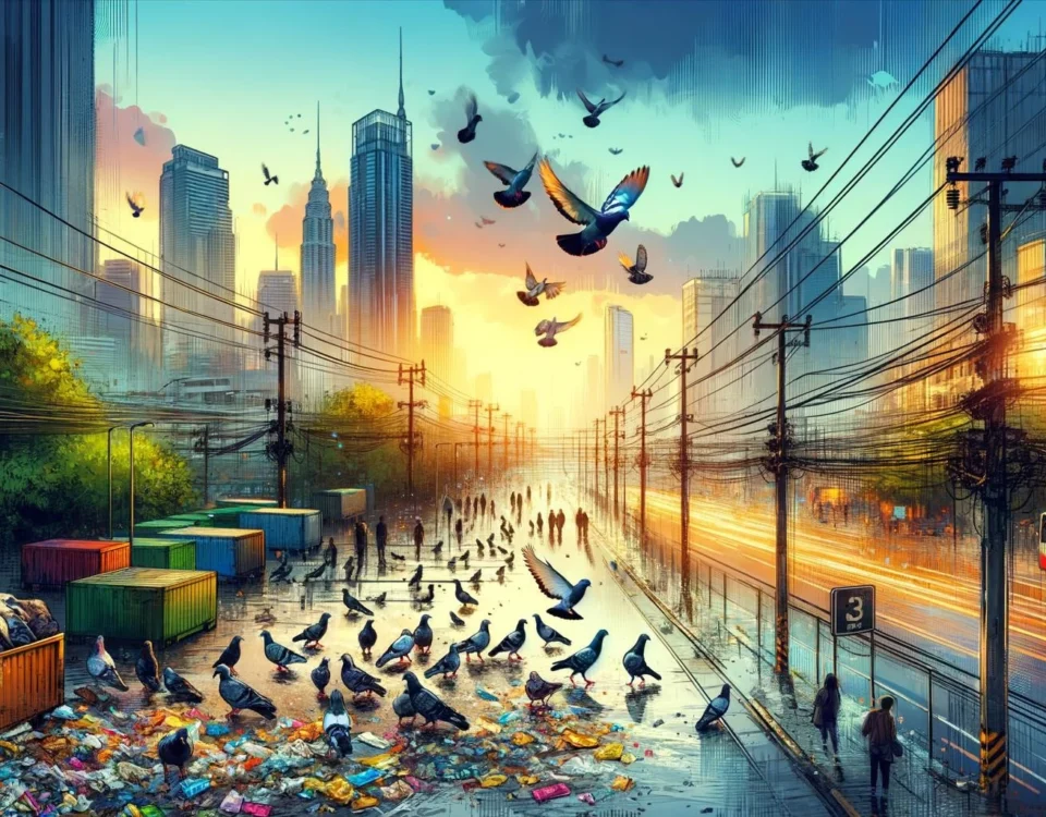 Urban Pigeon Behavior