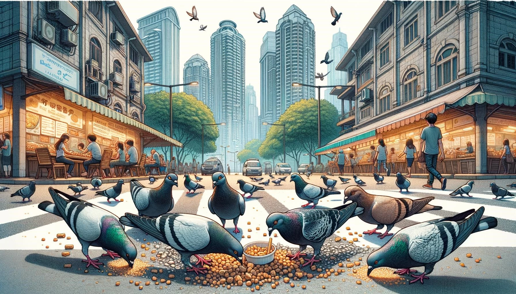 Urban Pigeon Diet