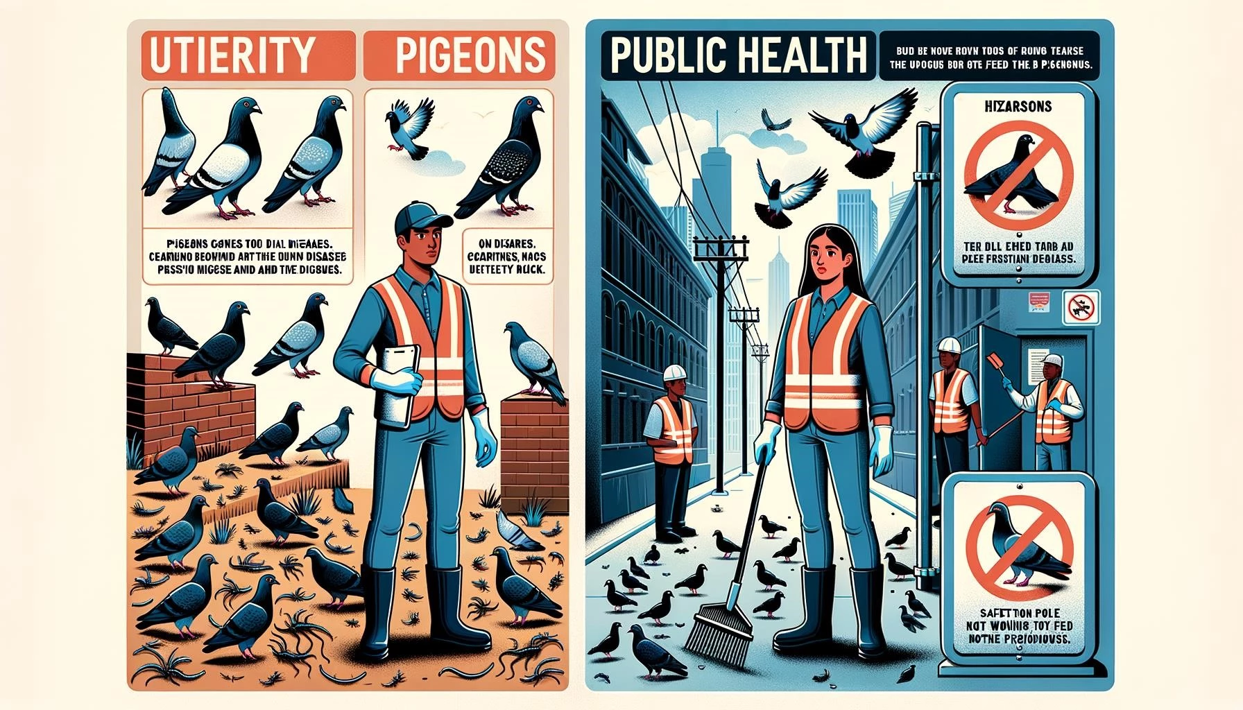 Utility Pigeons and Public Health