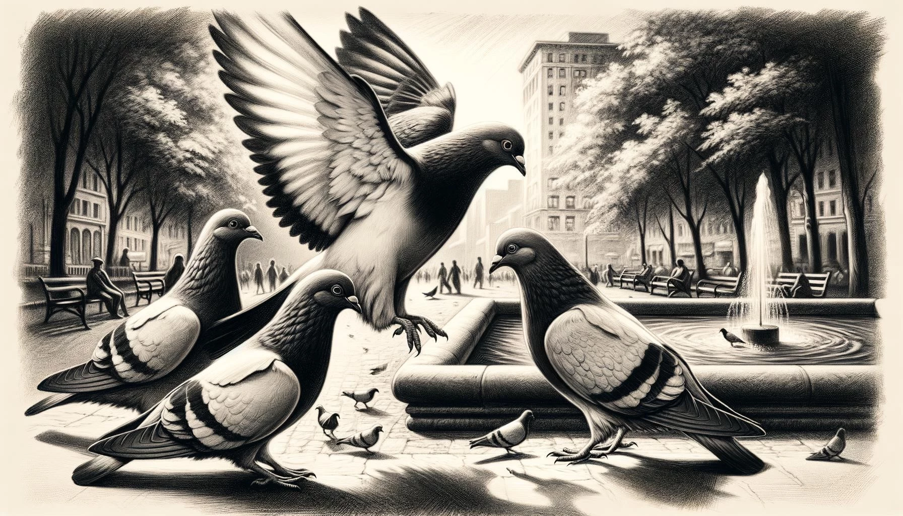 Utility Pigeons in Art